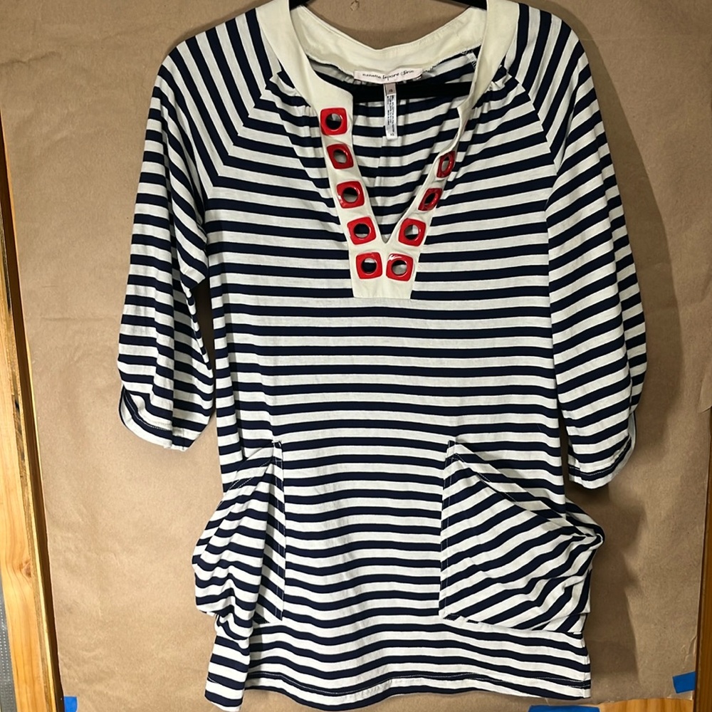 Nanette Lenore nautical swim cover up XS